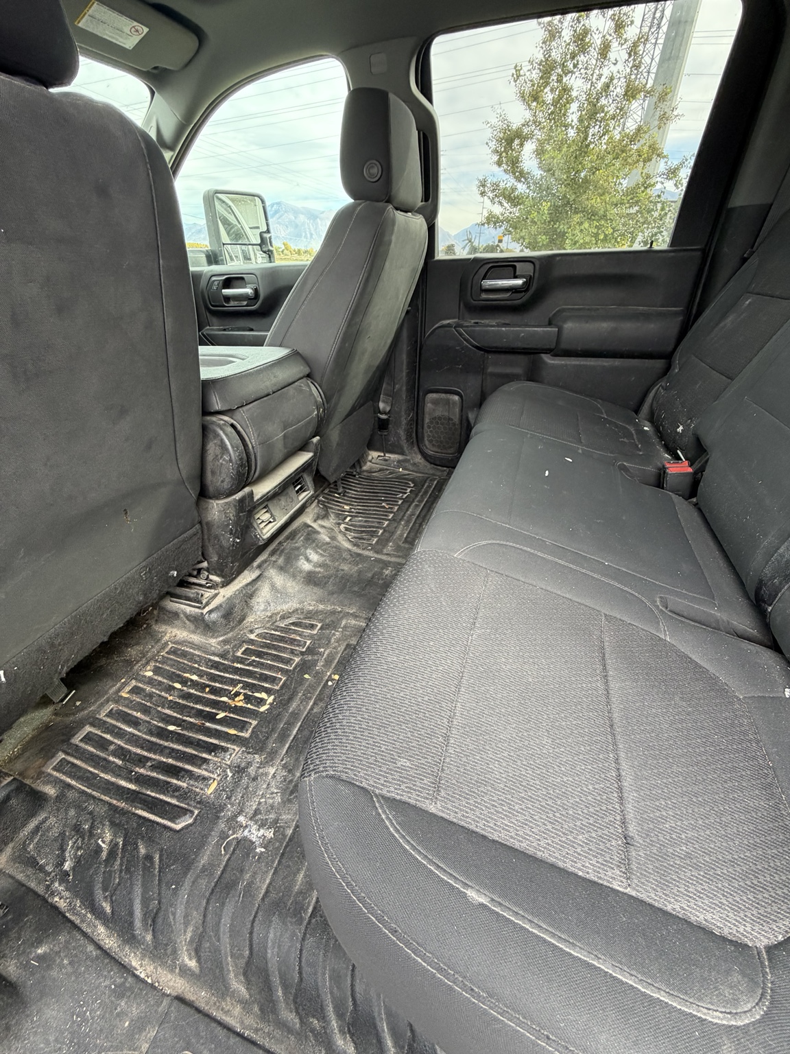 Truck interior before