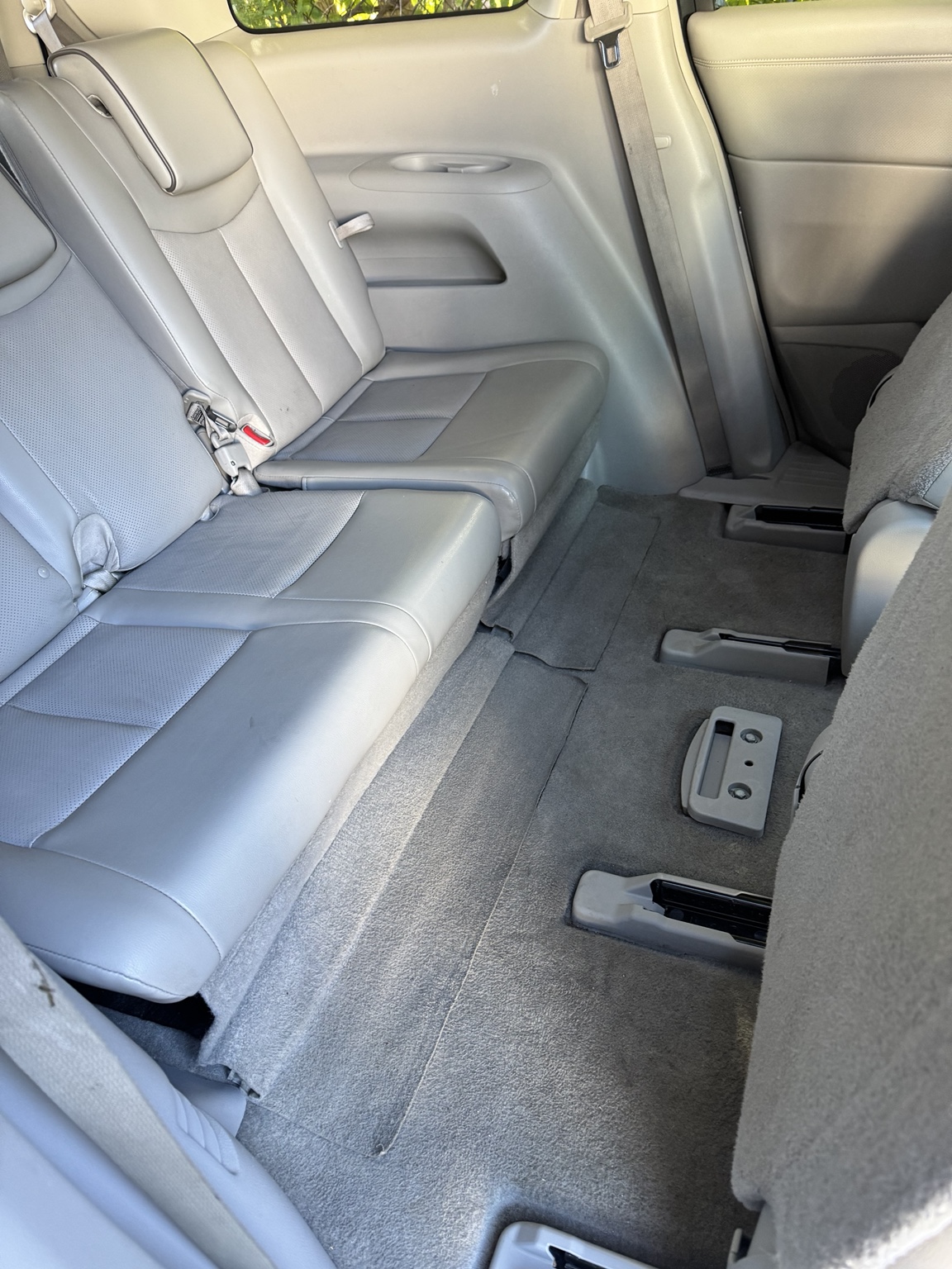 Third row interior after