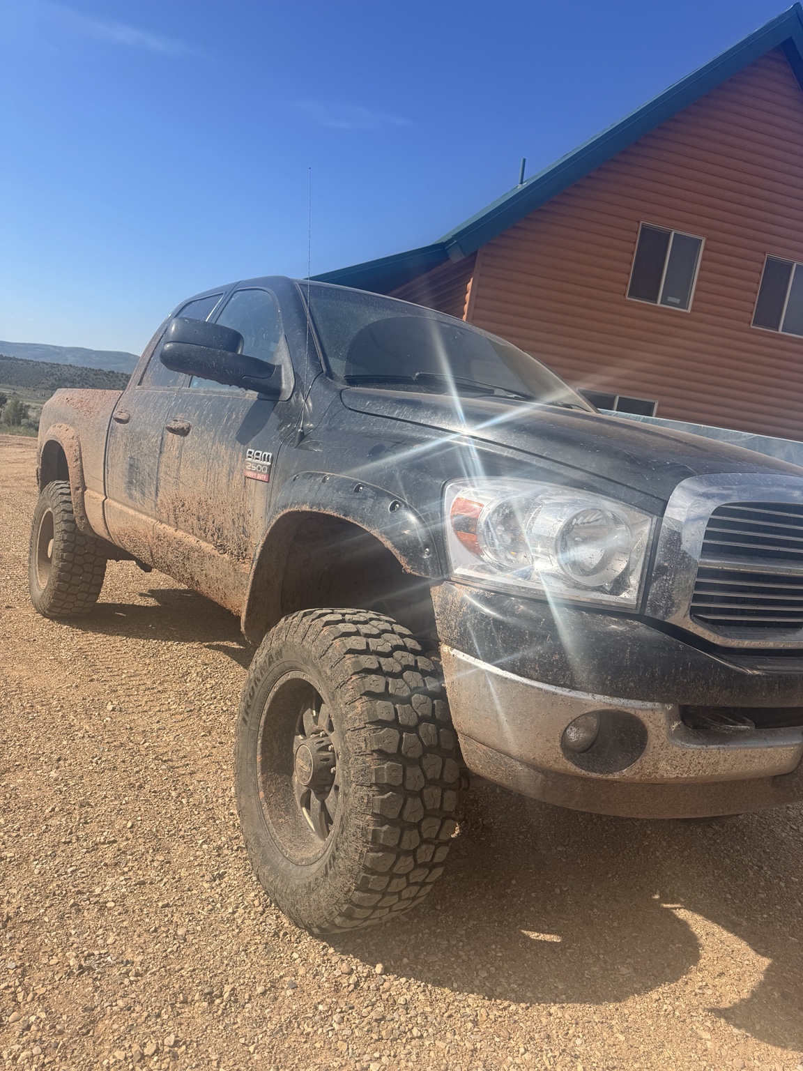 Truck exterior before